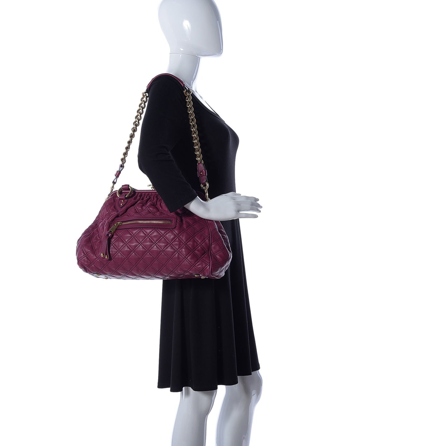 Lambskin Quilted Stam Violet