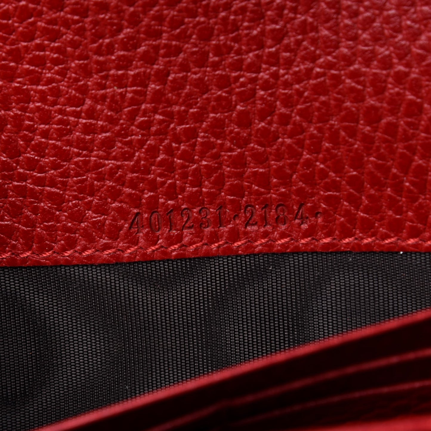 Calfskin Mini Dionysus Chain Wallet Hibiscus Red