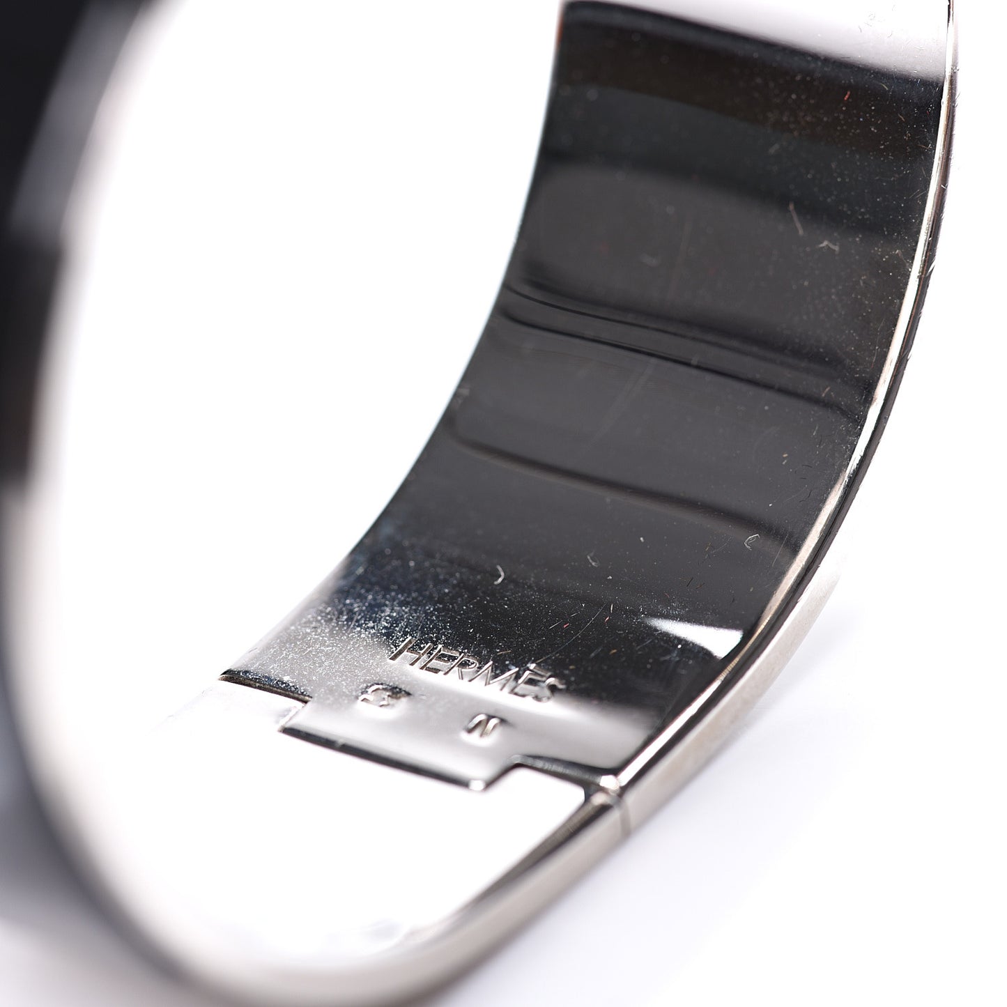 Enamel Wide Clic Clac H Bracelet PM Black