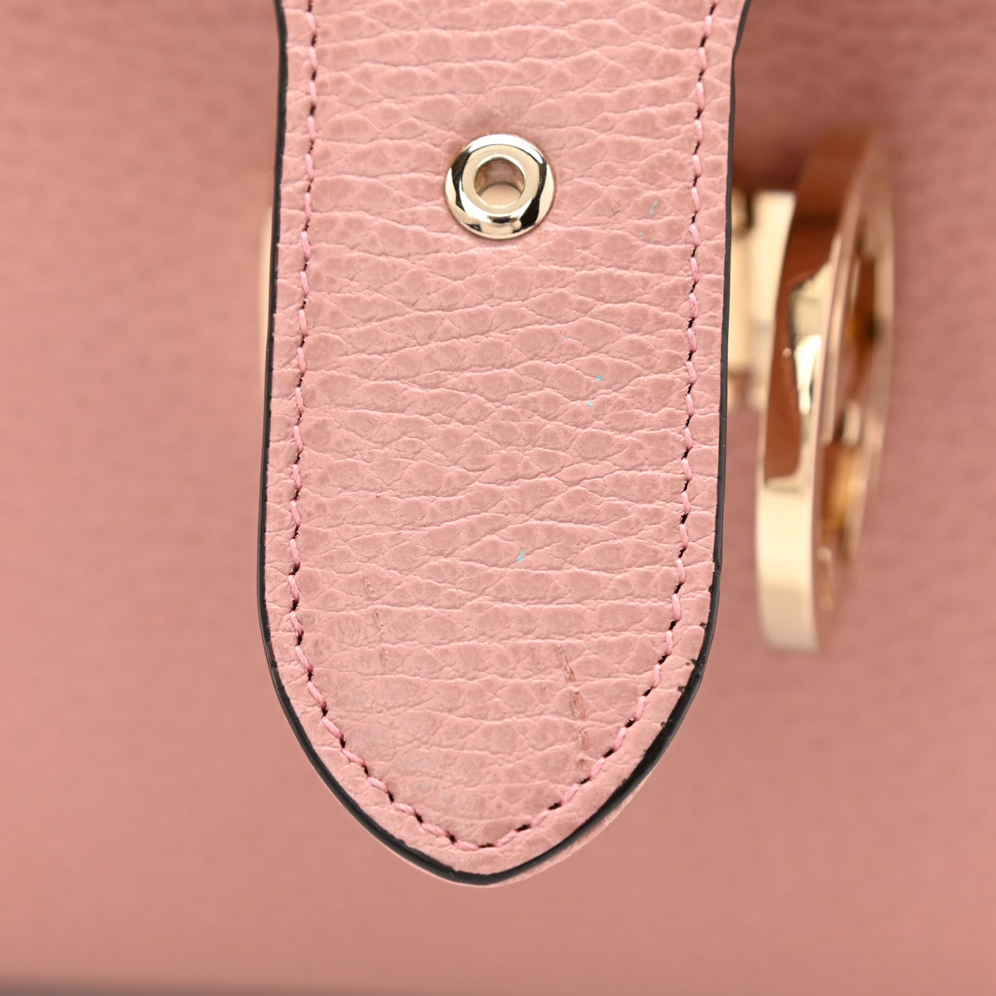 Dollar Calfskin Medium Interlocking G Top Handle Shoulder Bag Soft Pink