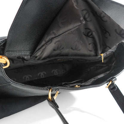 Chanel Caviar CC Timeless Tote Black 5 of 8