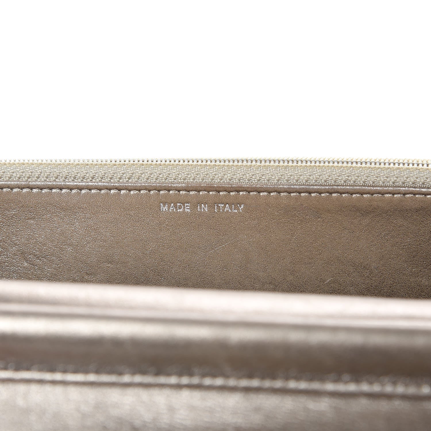 Chanel Metallic Calfskin Quilted Boy Wallet On Chain WOC Gold 7 of 18