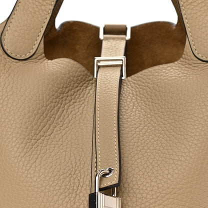 Hermes Taurillon Clemence Picotin Lock 18 PM Trench 9 of 12