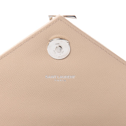 Saint Laurent Grain De Poudre Large Tri-Quilt Monogram Satchel Dark Beige 11 of 14