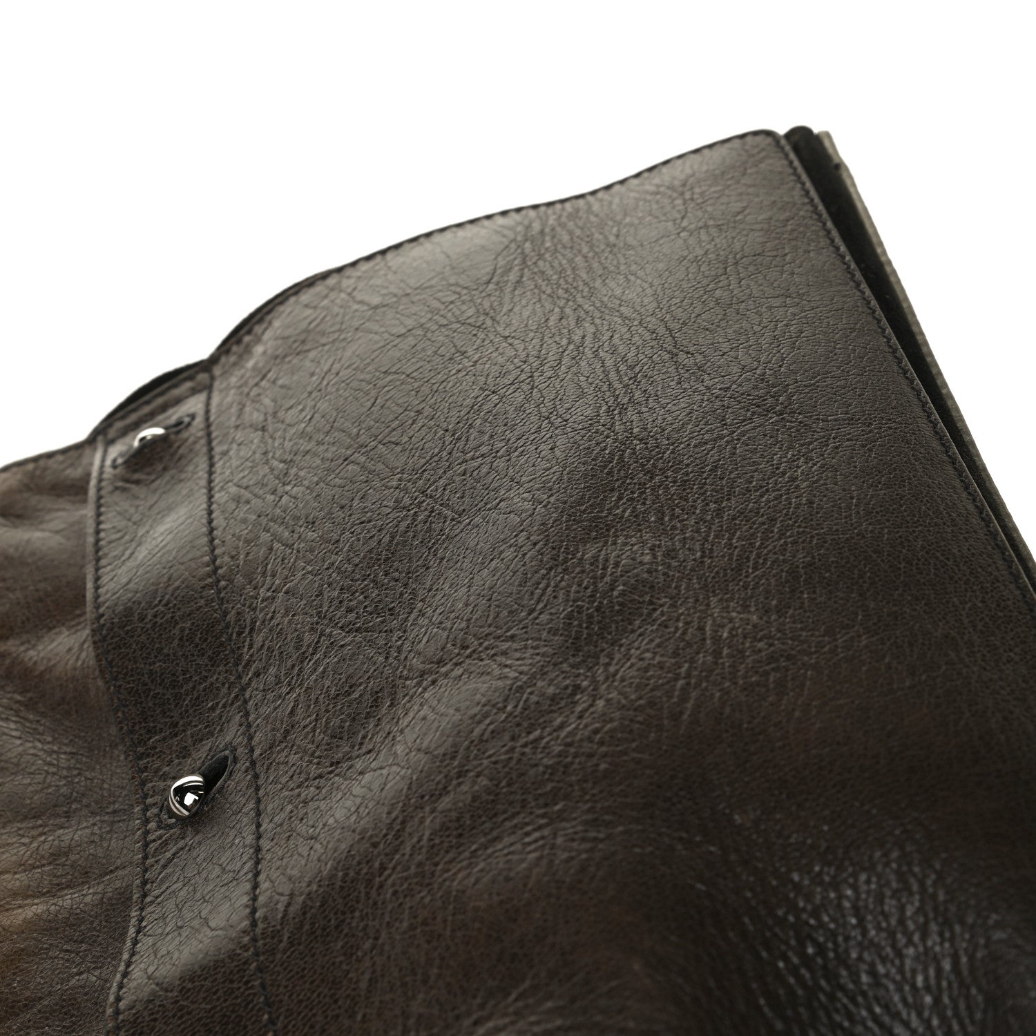 Saint Laurent Calfskin Lizard Embossed Medium Muse Two Brown 33 of 36