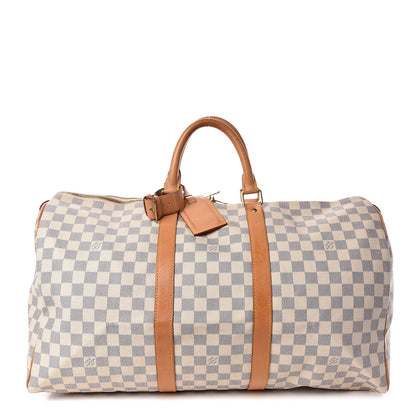 Louis Vuitton Damier Azur Keepall 50 1 of 17