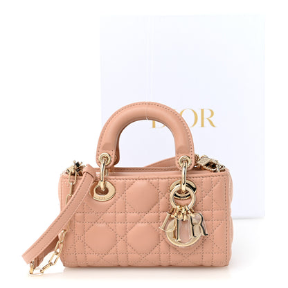 Christian Dior Lambskin Cannage Micro Lady D-Joy Rose Des Vents 11 of 11