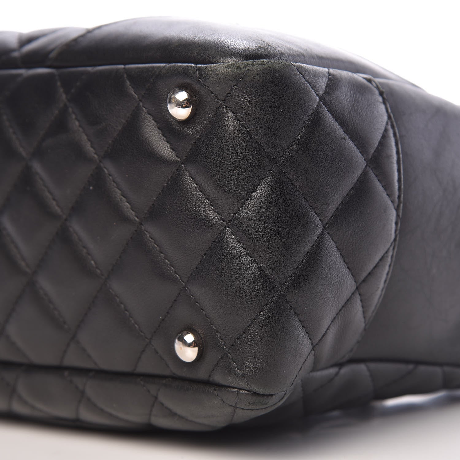 Chanel Calfskin Quilted Large Cambon Bowler Black 18 of 23