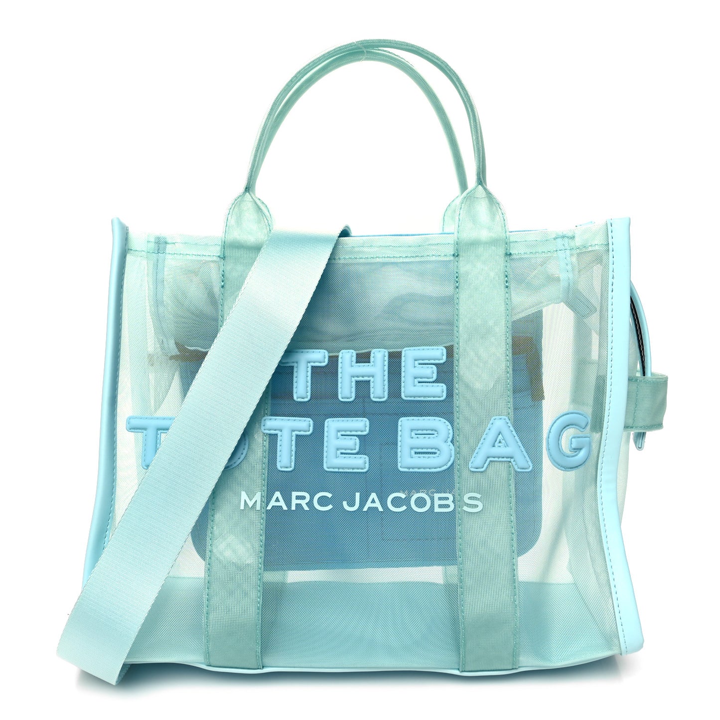 Nylon The Mesh Large Tote Bag Pale Blue
