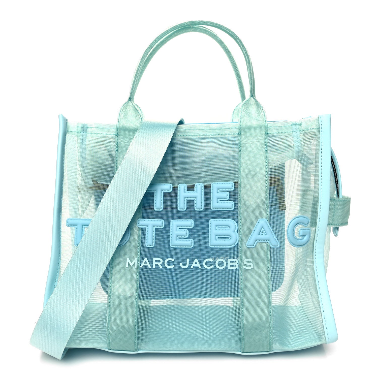 Marc Jacobs Nylon The Mesh Large Tote Bag Pale Blue 1 of 10