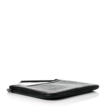 MCM Visetos Liz Shopper Tote Pouch Black 4 of 13
