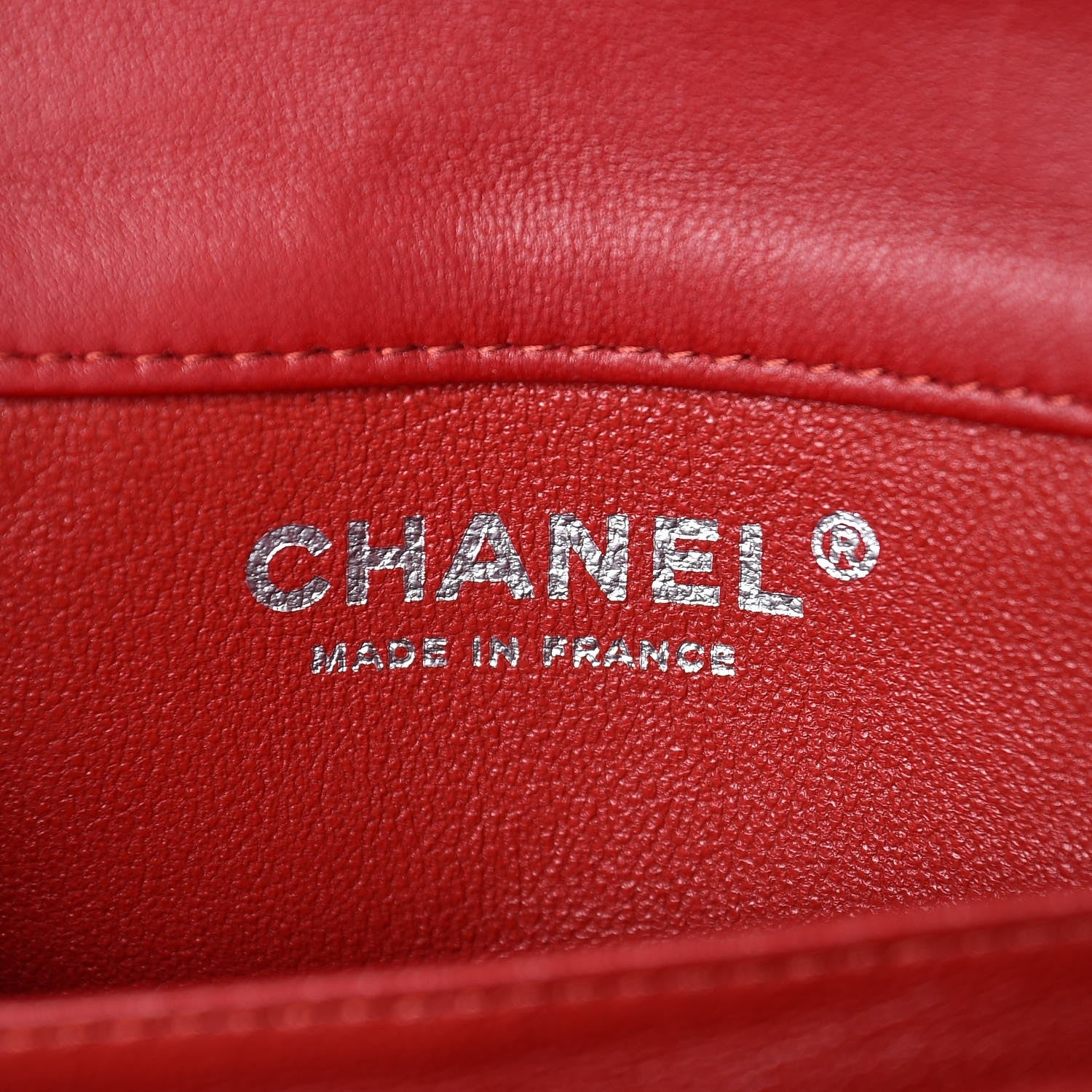 Chanel Lambskin Quilted Extra Mini Flap Red 6 of 9