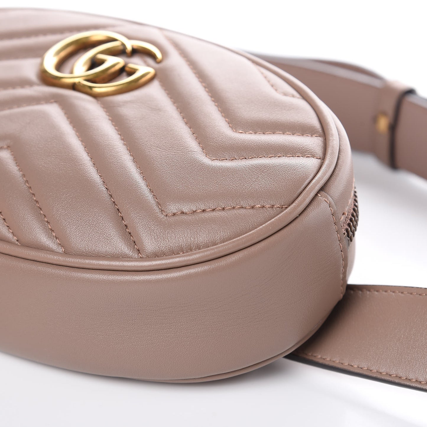 Calfskin Matelasse GG Marmont Belt Bag 95 38 Porcelain Rose