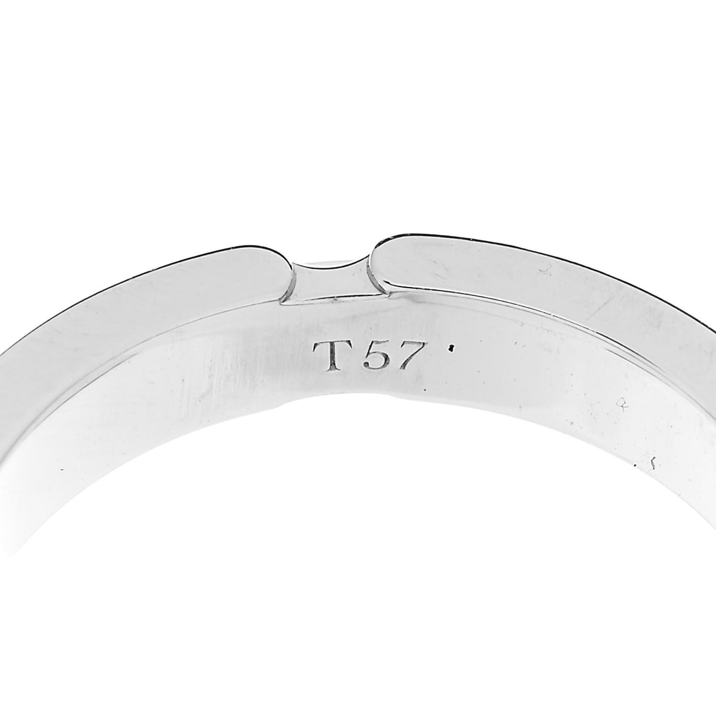 18K White Gold Ceramic Small Ultra Ring 57 8