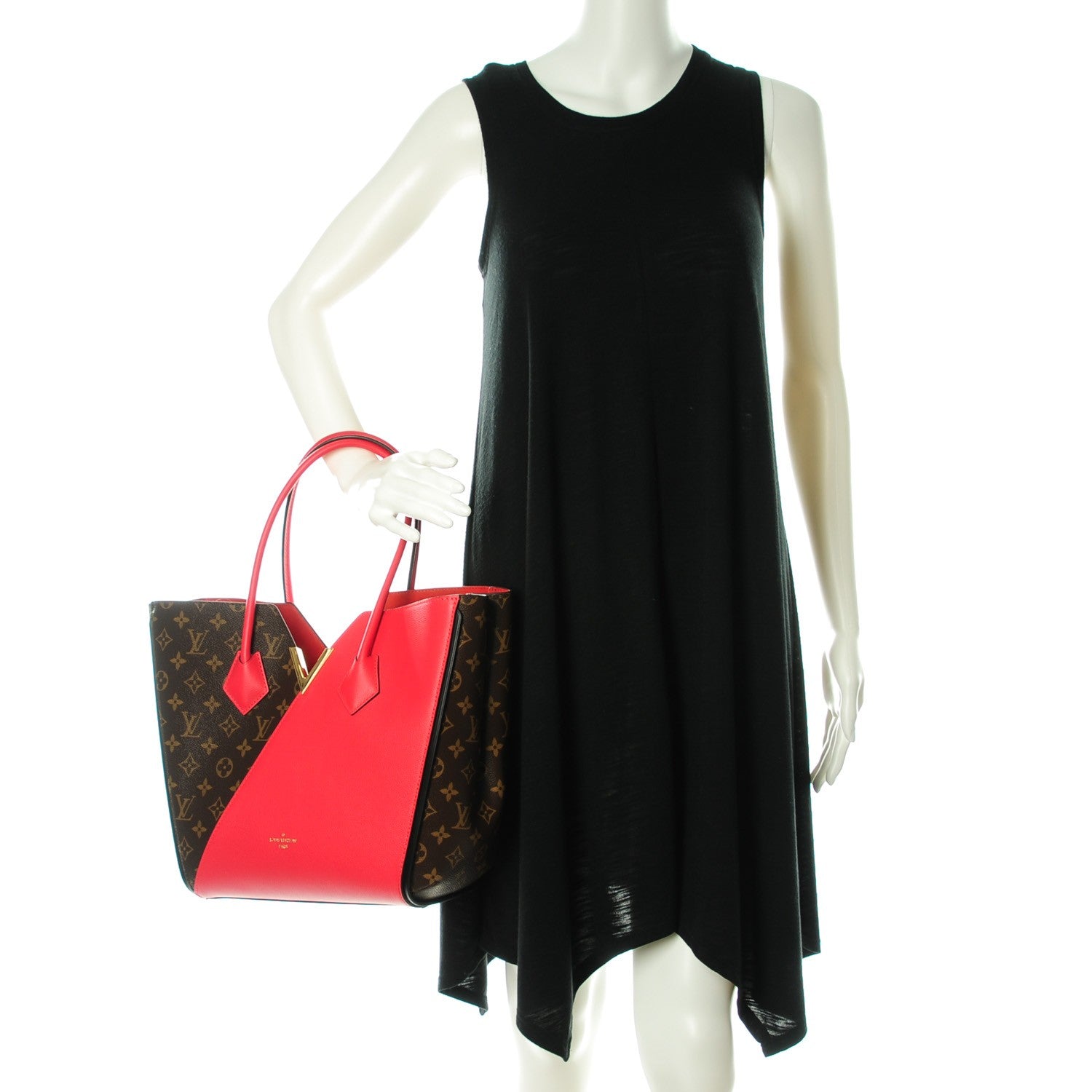 Louis Vuitton Calfskin Monogram Kimono Tote Poppy 2 of 7