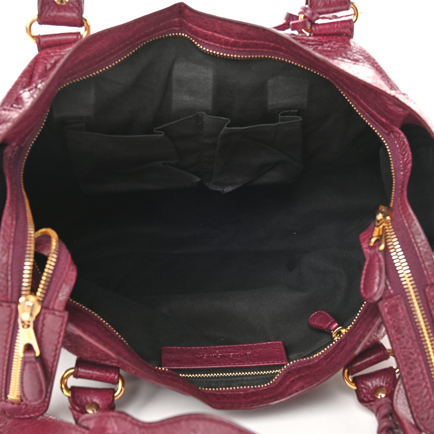 Agneau Giant 12 Gold Hardware City Violet Prune