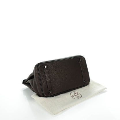 Hermes Togo Bi-Color Birkin 35 Chocolate Black 3 of 22