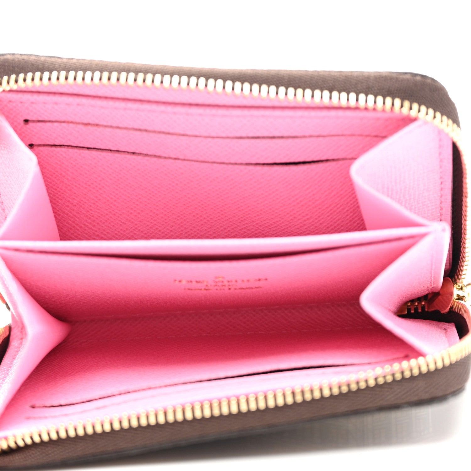 Louis Vuitton Damier Ebene 2022 Christmas Animation Paris Zippy Coin Purse Pink 5 of 7