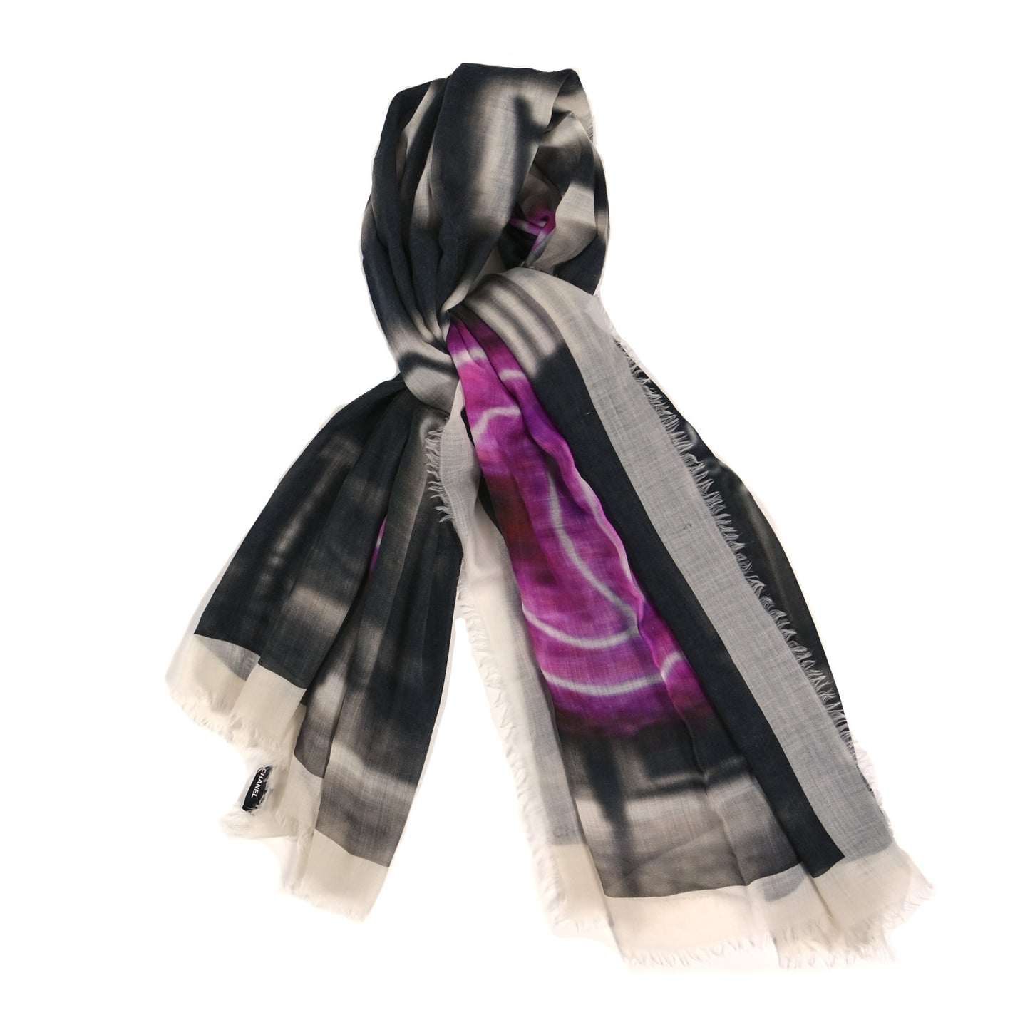 Cashmere Cinecitta Shawl Black Pink
