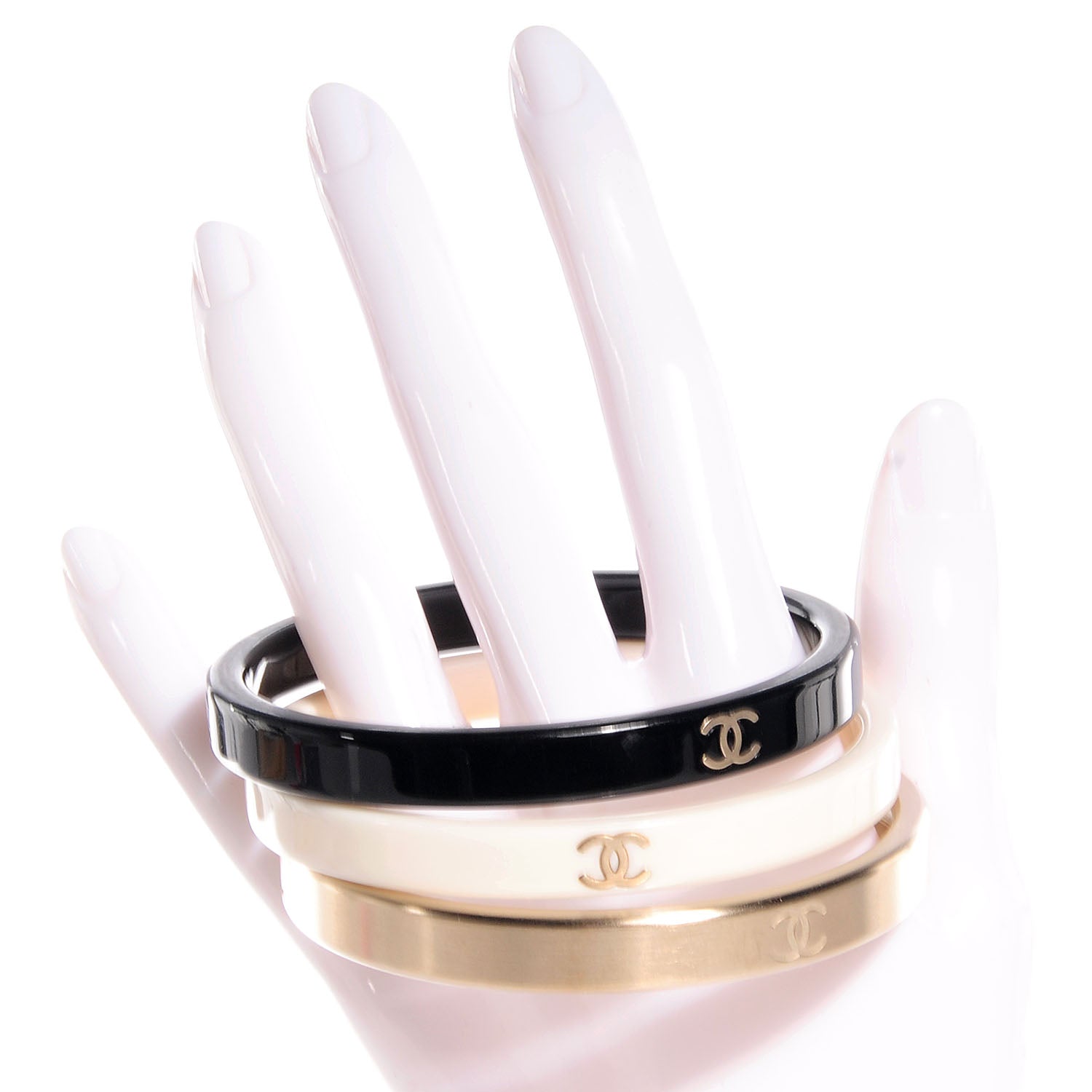 Chanel CC Bangle Set of 3 2 of 5