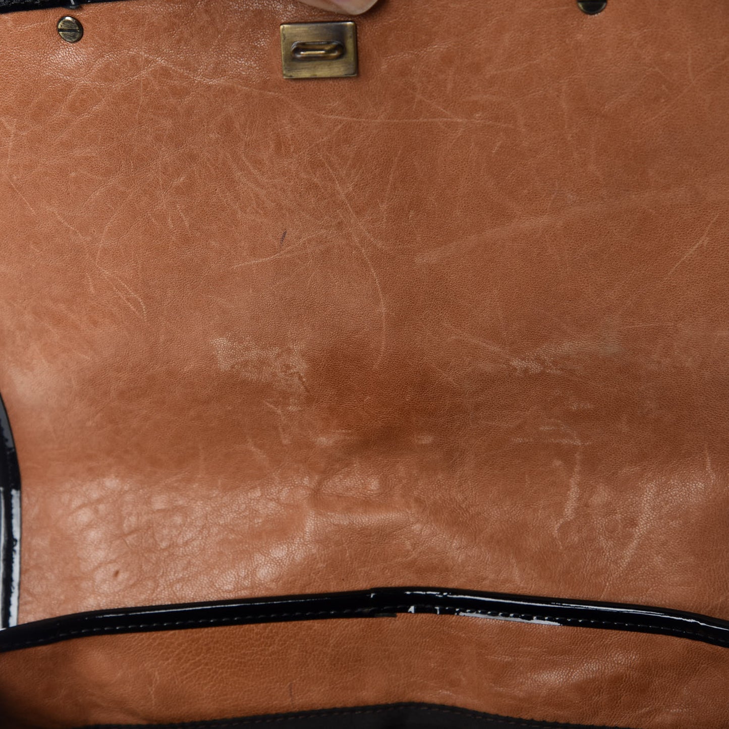 Nappa Patent B Bag Osso Black