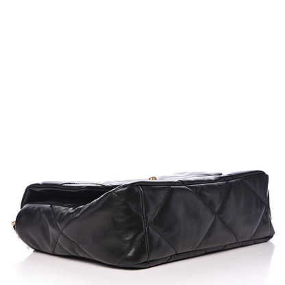Chanel Lambskin Quilted Large 19 Flap Black 4 of 11