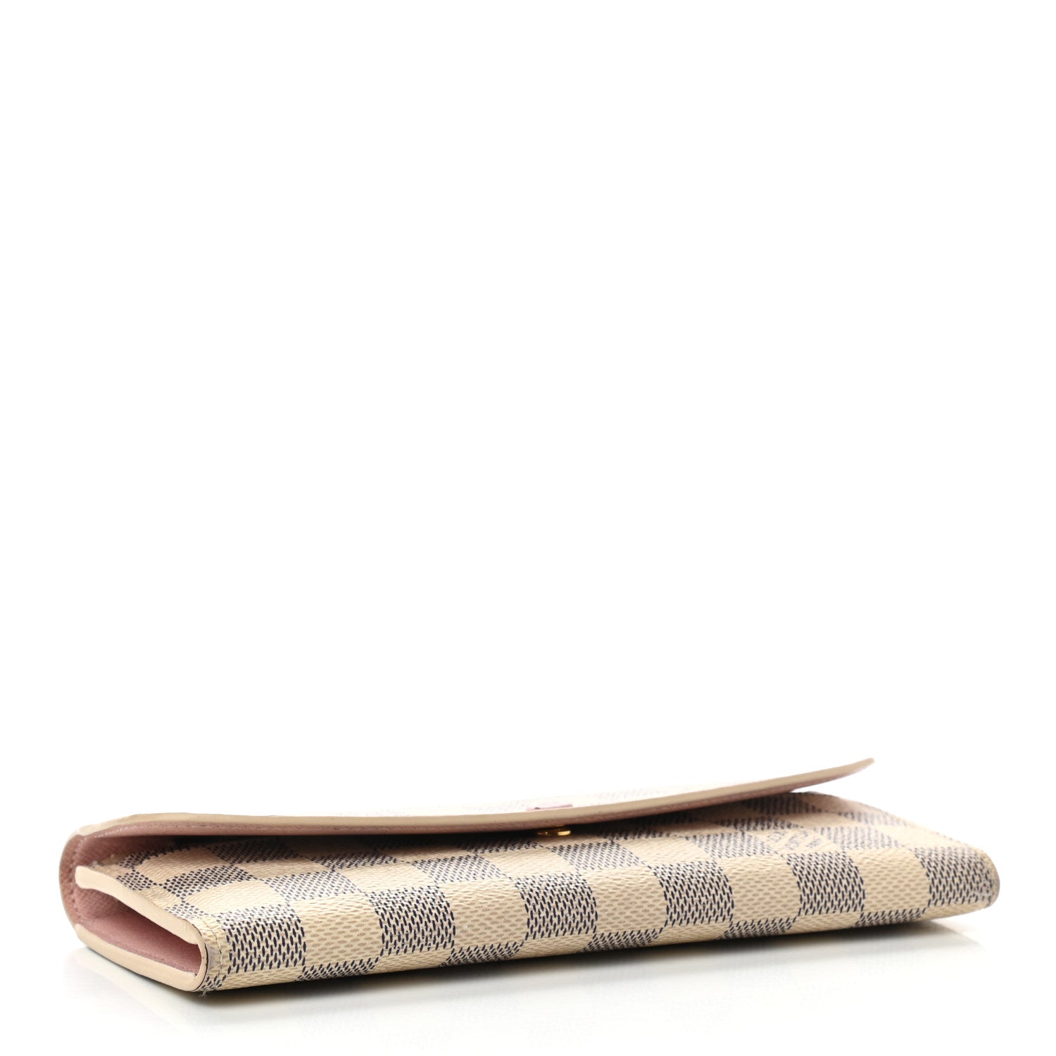 Louis Vuitton Damier Azur Emilie Wallet Rose Ballerine 4 of 10