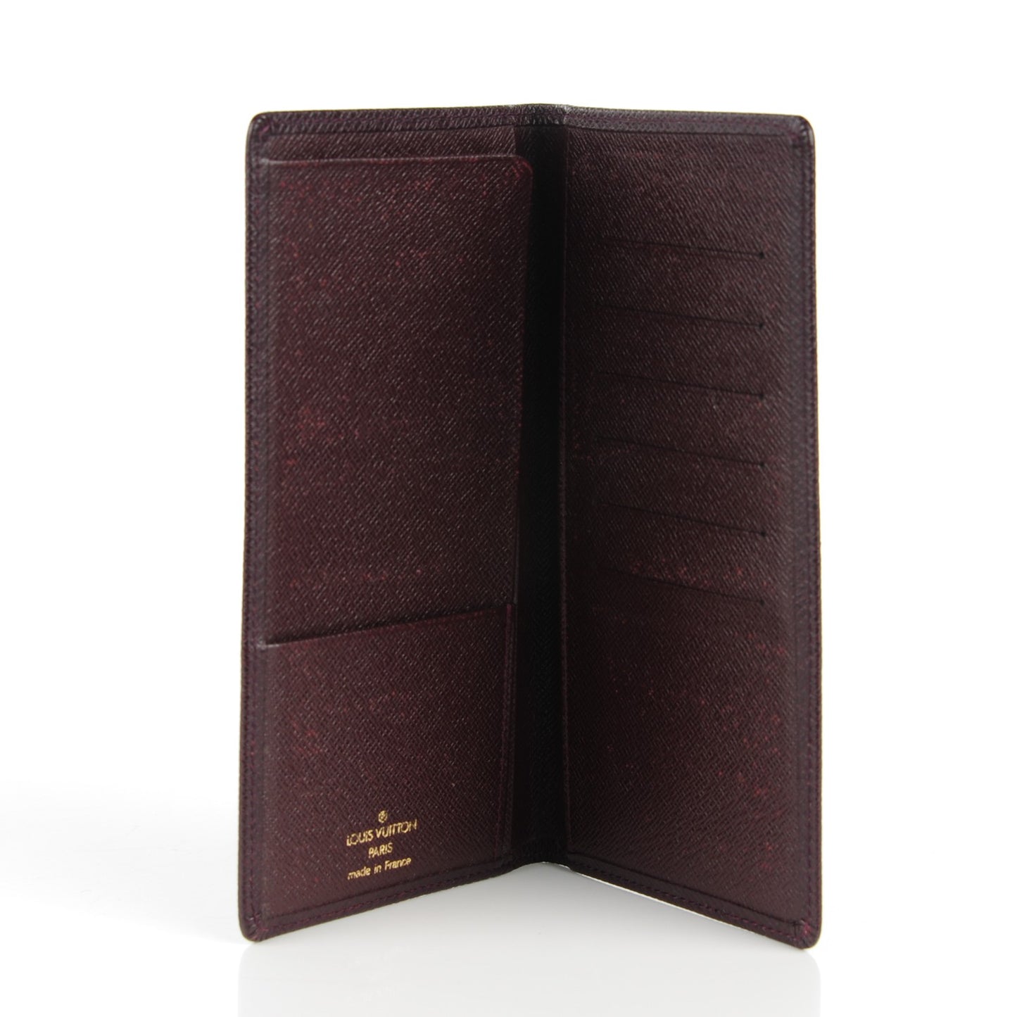 Taiga European Checkbook and Card Holder Acajou