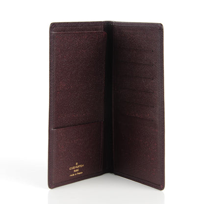Louis Vuitton Taiga European Checkbook and Card Holder Acajou 5 of 7