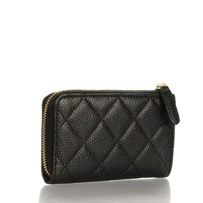 Chanel Caviar Quilted Key Holder Case Black 3 of 7