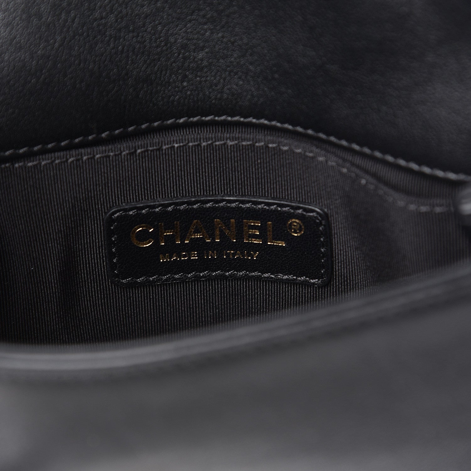 Chanel Calfskin Quilted Graphic Mini Flap Bag White Black 6 of 10