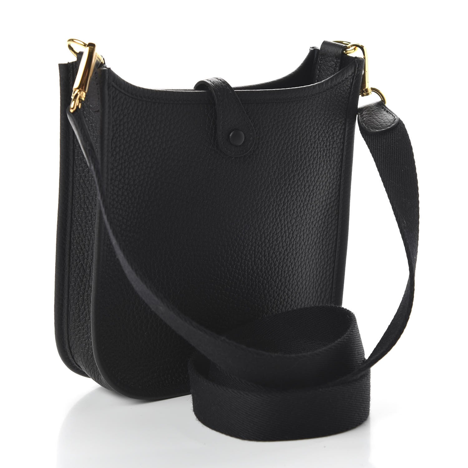 Hermes Taurillon Clemence Evelyne TPM Black 3 of 10