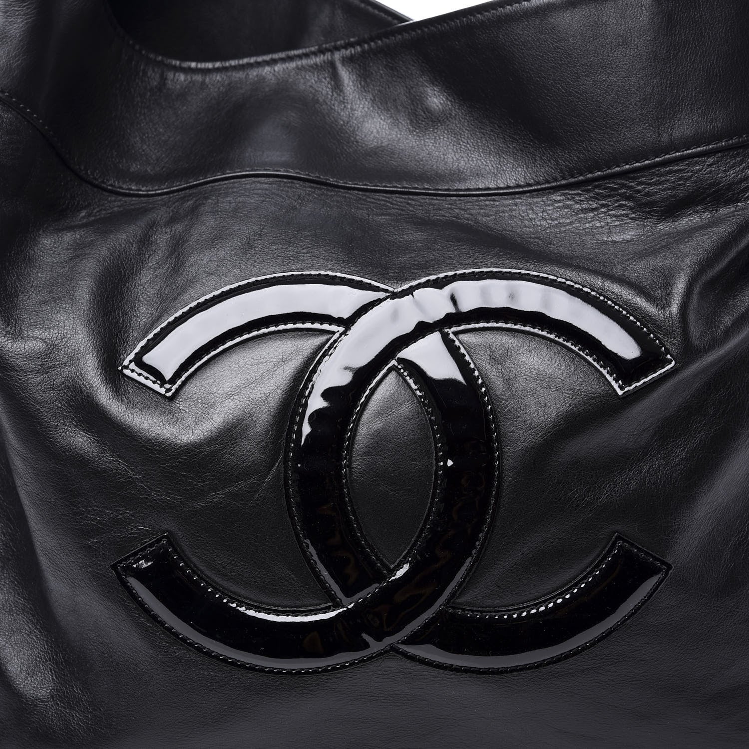 Chanel Calfskin Modern Chain Rhodoid Hobo Black 10 of 10