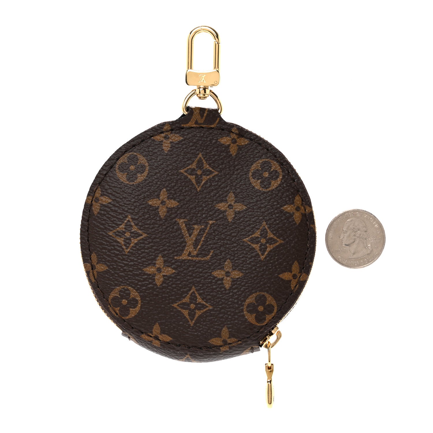Louis Vuitton Monogram Multi Pochette Accessories Round Coin Purse 2 of 4