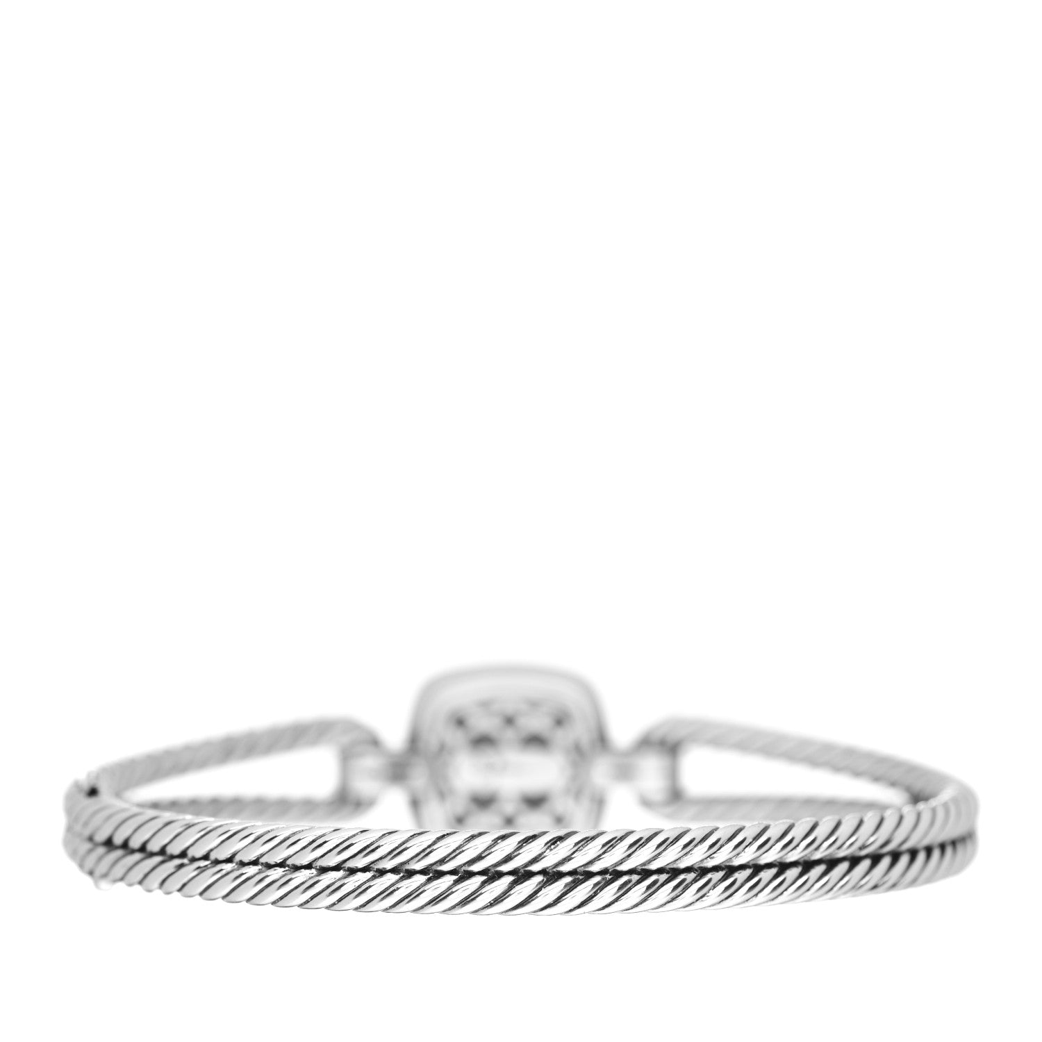 David Yurman Sterling Silver Diamond Albion Cable Bracelet 2 of 3