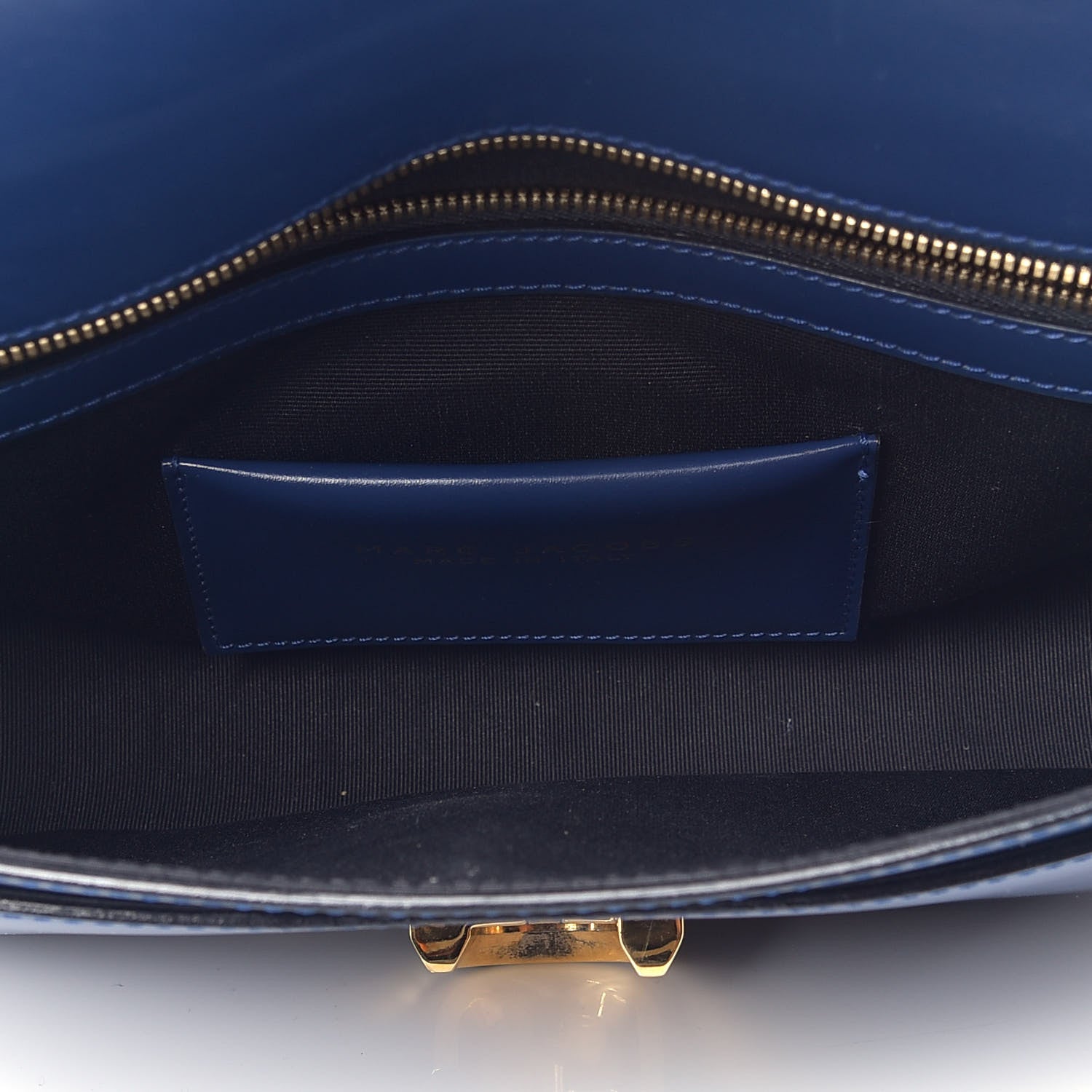 Marc Jacobs Calfskin Classic Shoulder Bag Blue 5 of 9