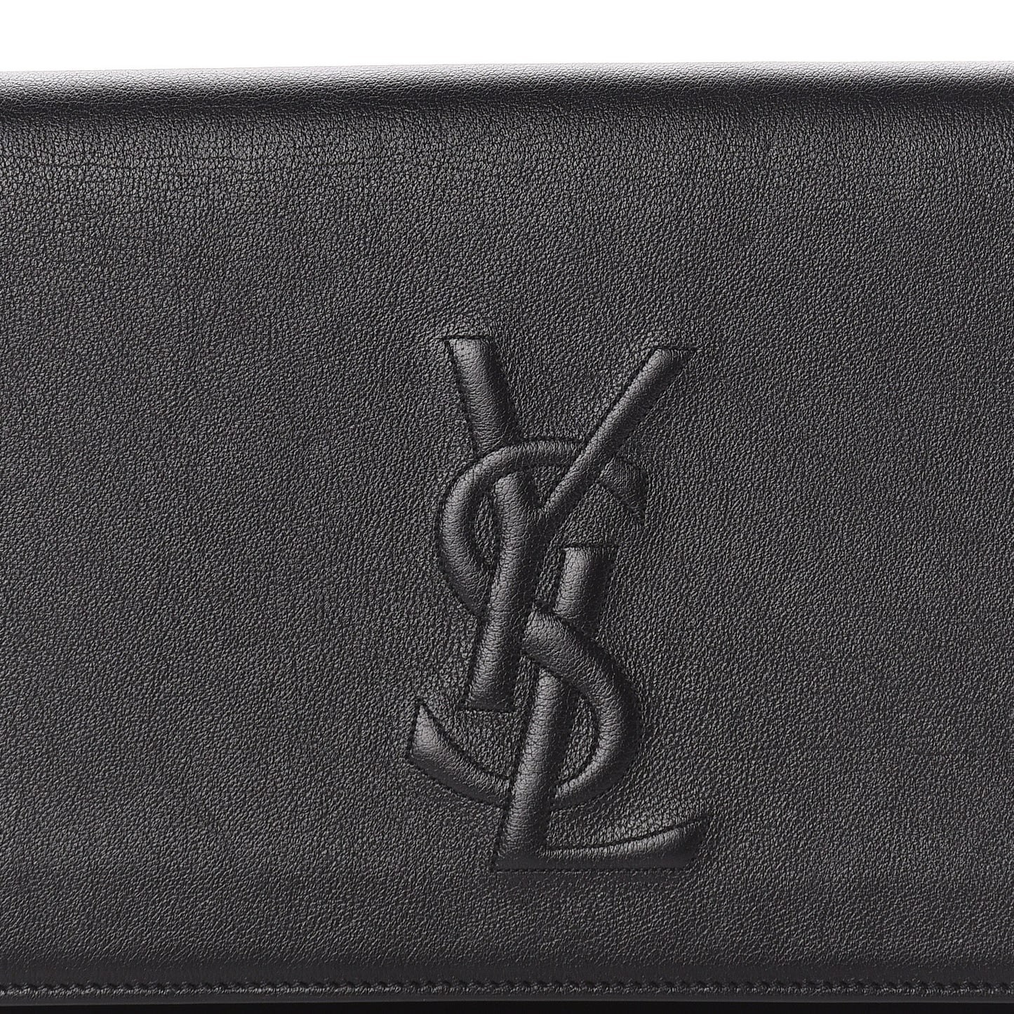 Calfskin Monogram Large Belle De Jour Clutch Black