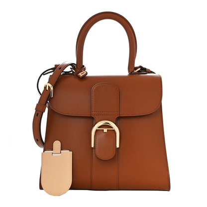 Delvaux Grained Calfskin PM Brillant Satchel Natural 1 of 10