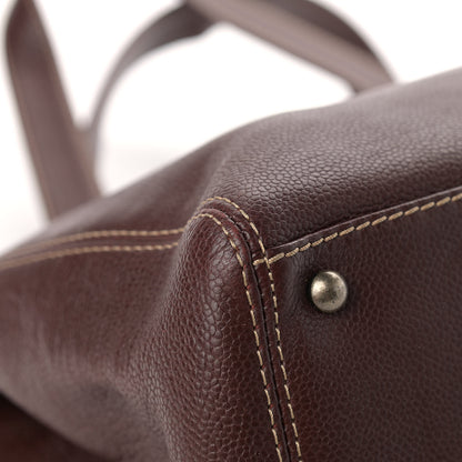 Chanel Caviar CC Tote Brown 7 of 13