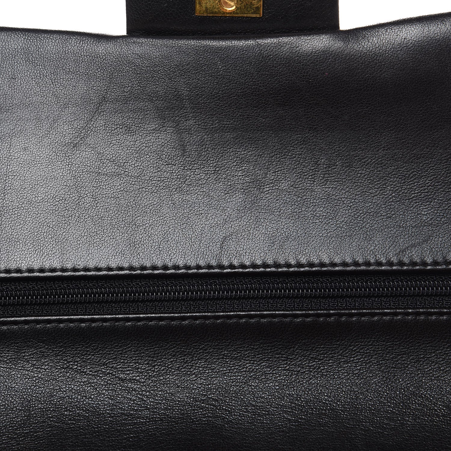 Chanel Lambskin Quilted Medium Double Flap Black 14 of 17