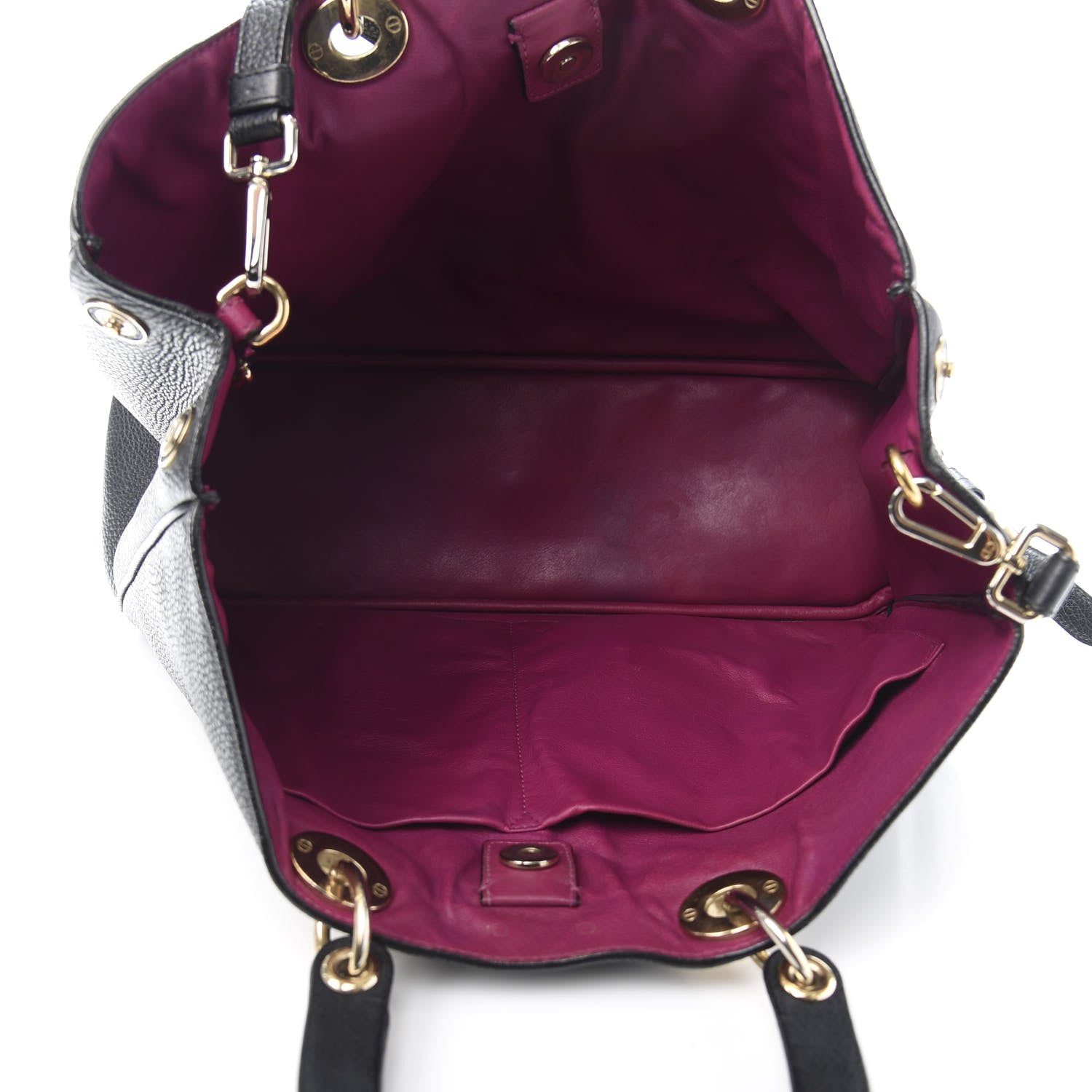 Christian Dior Bullcalf Large Diorissimo Tote Black Rose Indien 5 of 12