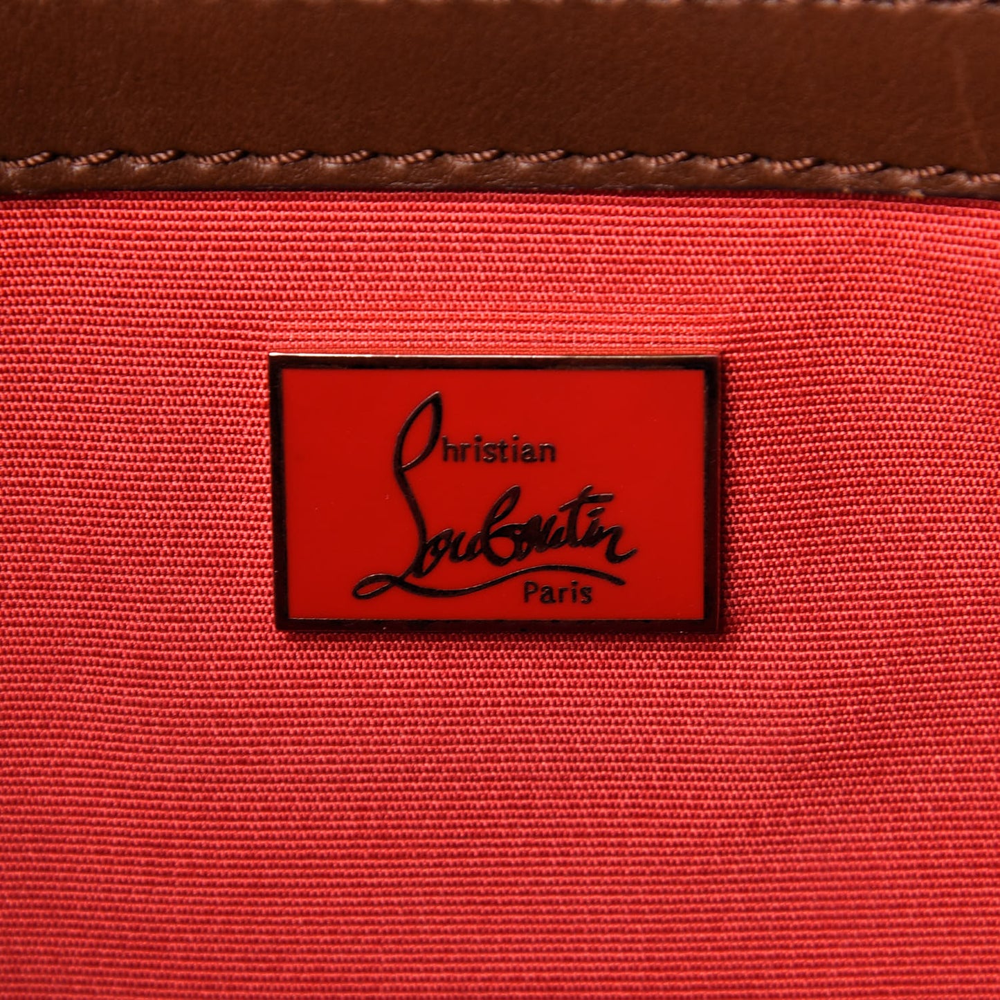 Calfskin Farida Shopping Bag Havane