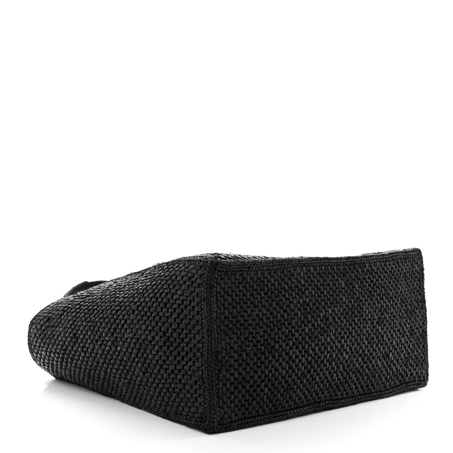 Loewe Raffia Medium Paula's Ibiza Logo Tote Black White 4 of 10