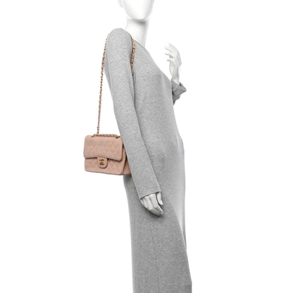 Chanel Canvas Quilted Small Double Flap Light Pink 2 of 16