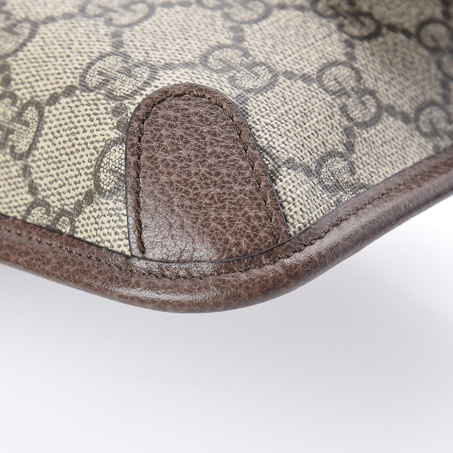 GG Supreme Monogram Neo Vintage Web Belt Bag Brown