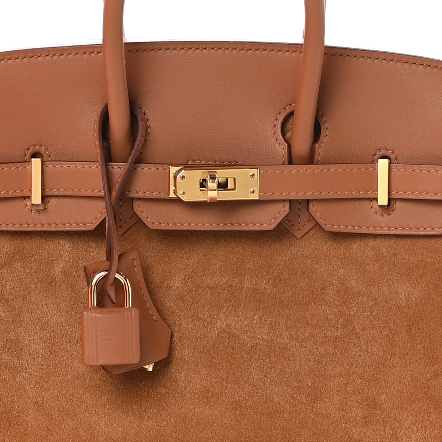 Veau Doblis Swift Grizzly Birkin 25 Gold