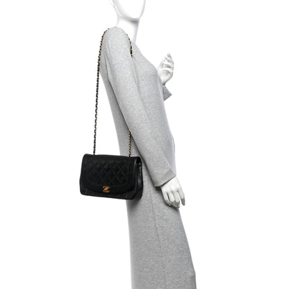 Chanel Lambskin Quilted Medium Single Flap Black 2 of 12