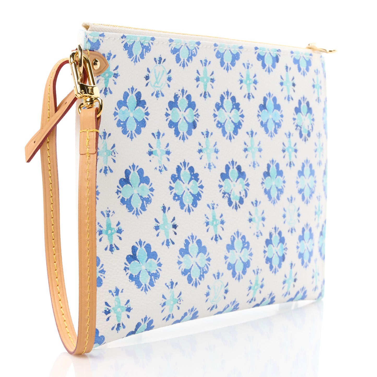 Monogram Tiles By The Pool Neverfull MM Pochette Lagoon Blue