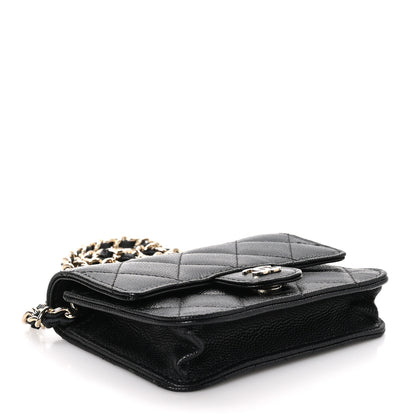 Chanel Caviar Quilted Mini Chain Belt Bag Black 3 of 11