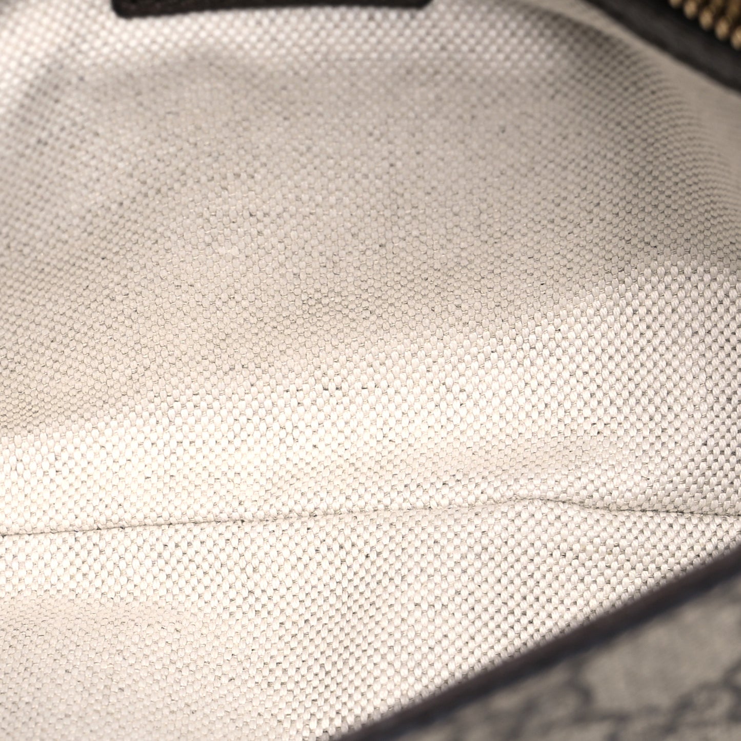 GG Supreme Monogram Textured Dollar Calfskin Blondie Chain Shoulder Flap Bag Beige Ebony New Acero